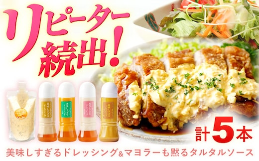 スムージー専門店が作った ドレッシング 300g×4本（たまねぎ・人参・ごぼう・カレー）＆タルタルソース 300gパウチ【ビタミン・スタンド】[OAK026] / 調味料 サラダドレッシング 野菜ドレッシング 野菜ソース 玉ねぎドレッシング 調味料ドレッシング たまねぎドレッシング タマネギどれっしんぐ 調味料 川棚調味料 スムージー調味料