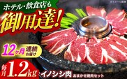 【12回定期便】ジビエ 天然イノシシ肉 おまかせ焼肉セット 1.2kg （ロース・モモ・バラ）【照本食肉加工所】[OAJ036] / 猪 猪肉 いのしし肉 イノシシ イノシシ肉 ジビエ いのしし 長崎県猪 川棚町産猪 ぼたん鍋用いのしし 九州産イノシシ じびえ ジビエ ジビエ肉
