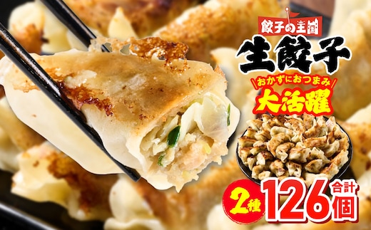【順次発送】 八代市東陽町の生姜を使った 餃子の王国 人気生餃子126個 ぎょうざ ギョウザ