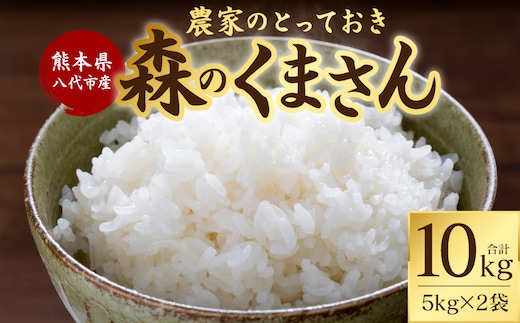 【令和7年産】 熊本県八代市産 森のくまさん 農家のとっておき 5kg×2袋 米 お米 精米 国産 白米 ごはん ご飯
