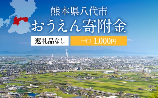 八代市 への寄付（返礼品はありません）応援 寄付 1,000円