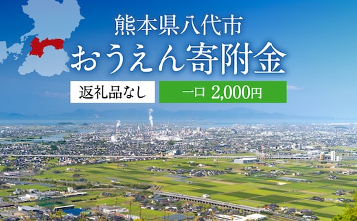 八代市 への寄付（返礼品はありません）応援 寄付 2,000円