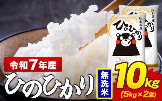 令和7年産 無洗米 米 ひのひかり 10kg《7-14日以内に出荷予定(土日祝除く)》熊本県 菊池市 国産 熊本県産 精米 無洗米 送料無料 ヒノヒカリ こめ お米 ---300-4378---