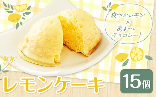 レモンケーキ 15個入り【養生市場】合計約750g 有限会社七城町特産品センター《90日以内に出荷予定(土日祝除く)》熊本県 菊池市 レモン ケーキ 檸檬ケーキ レモンチョコ おかし お菓子 デザート スイーツ おやつ---003-1162---