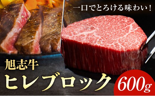 旭志牛 ヒレブロック 600g 有限会社旭志村ふれあいセンター 《90日以内に出荷予定(土日祝除く)》 お肉 牛肉 ヒレ ステーキ ブロック 菊池ブランド牛 冷凍 送料無料---001-1953---