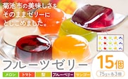 フルーツゼリー 75g×15個セット 5種類 各3個 メロン トマト 梨 マンゴー ブルーベリー【メロンドーム】 有限会社七城町特産品センター《30日以内に出荷予定(土日祝除く)》熊本県 菊池市 ゼリー フルーツ おやつ スイーツ デザート 送料無料---003-2408---