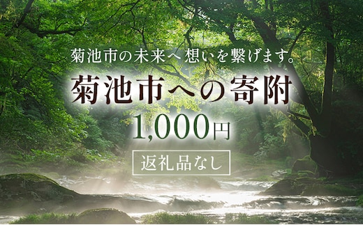 菊池市への寄附(返礼品はありません) 熊本県 菊池市 返礼品なし 1,000円---094-0614---