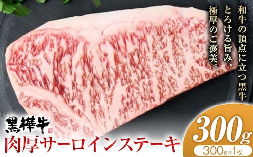 くまもと黒毛和牛 杉本本店 黒樺牛 A4~A5等級 肉厚サーロインステーキ 300g《90日以内に出荷予定(土日祝除く)》---090-1853-R---