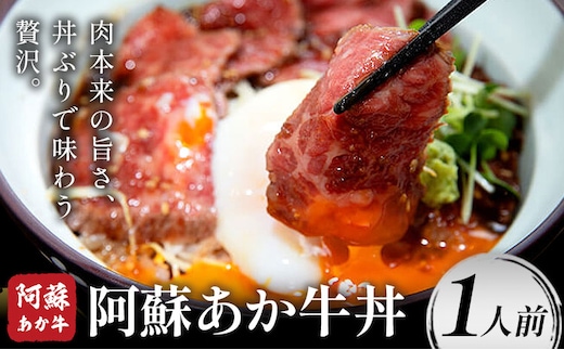 あか牛 阿蘇あか牛丼セット 1人前 株式会社LARKS《30日以内に出荷予定(土日祝除く)》肉 牛肉 あか牛 丼 ローストビーフ 冷凍 贈り物 送料無料---133-2109---