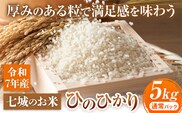 七城のお米 ヒノヒカリ 5kg 通常パッケージ 白米 精米 令和7年産 堀田農場《30日以内に出荷予定(土日祝除く)》お米 ひのひかり 熊本県 菊池市 熊本県産 九州産 送料無料---030-5002---