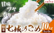 令和7年産 七城のこめ 精米 10kg(5kg×2袋) ヒノヒカリ ひのひかり 有限会社七城町特産品センター《30日以内に出荷予定(土日祝除く)》 熊本県 菊池市 定期便 お米 米 白米 九州産 熊本県産---003-0547---