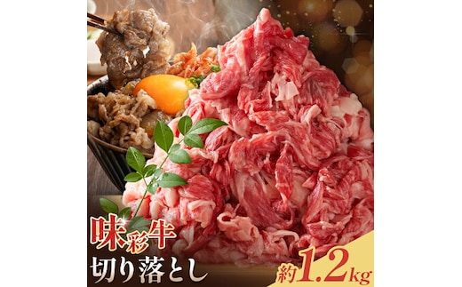 味彩牛 切り落とし 約600g×2パック 計1.2kg 菊池地域農業協同組合(JA菊池まんまキッチン)《90日以内に出荷予定(土日祝除く)》熊本県 菊池市 切落し スライス済み 小分け 牛肉 お肉 熊本県産 九州産 国産 冷凍 送料無料---147-2254---