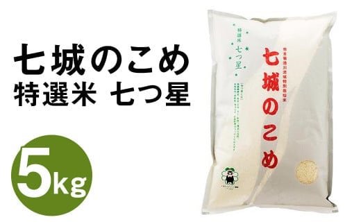【令和7年産】 七城のこめ 特選米 七つ星 精米 5kg ヒノヒカリ《30日以内に出荷予定(土日祝を除く)》 白米 九州産 熊本県産---003-0546---