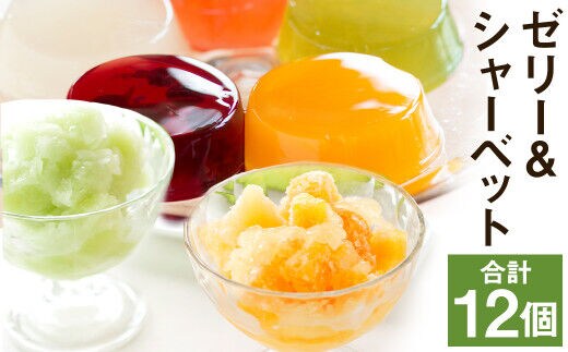 フルーツゼリー＆ゼリーシャーベット6個セットメロンドーム 《2026年4月下旬発送開始》---003-1069---