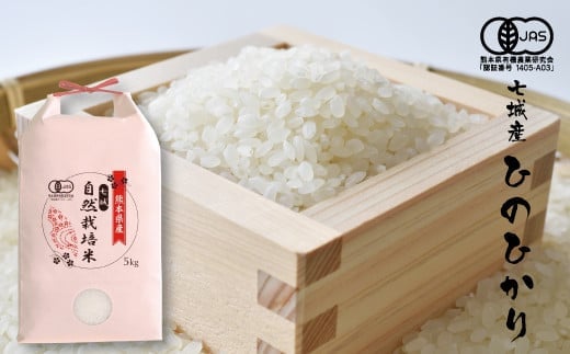 【玄米】【令和7年産】有機JAS 七城産 ひのひかり 5kg《30日以内に出荷予定(土日祝除く)》---171-1911-G---