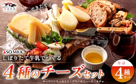 阿部牧場しぼりたて牛乳でつくる出来立てチーズセット