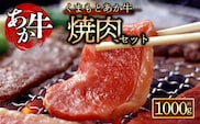 【阿蘇牧場】【GI認証】くまもとあか牛　焼肉用1000g