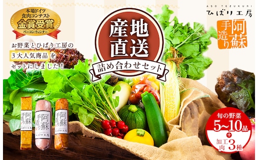 季節のお野菜とひばり工房3大人気セット