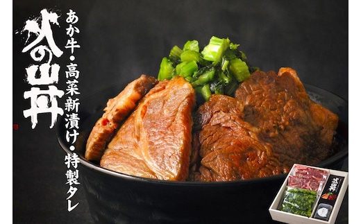 火の山丼ふるさとセット あか牛・特製タレ・高菜