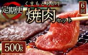 【阿蘇牧場】定期便6回【GI認証】くまもとあか牛焼肉用500g