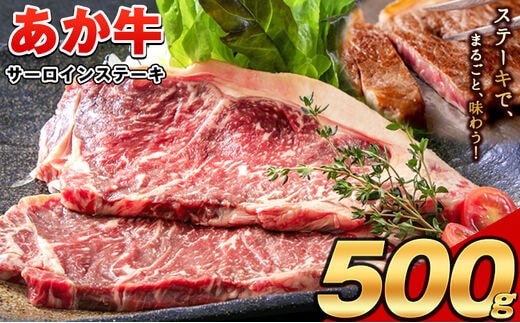 あか牛（褐毛和牛） サーロイン ステーキ 500g 牛肉 冷凍《2026年1月中旬-3月末頃出荷》ふるさと納税---gkt_faksir_bc13_r8_18000_500g---