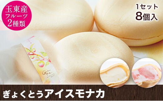 幻のスモモ【ハニーローザ】使用アイスモナカセット8個入 熊本県玉名郡玉東町 すもも ぷらっとぎょくとう《60日以内に出荷予定(土日祝除く)》---sg_fhromonaka_60d_26_14500_8p---