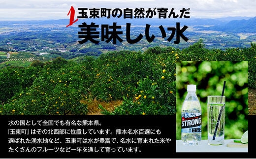 500ml×48本☆強炭酸水 熊本県玉東町産の水を使用!クリアで爽快な喉越し