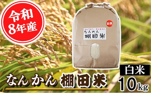 【令和8年産】なんかん棚田米 白米 10kg なんかんファーム 《10月中旬-12月末頃出荷》 熊本県 南関町 ヒノヒカリ 農家 単一原料米 棚田米 送料無料---nankan_nkf_1_10kg---