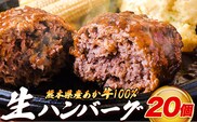 熊本県産あか牛100%生ハンバーグ 140g×20個入り 合計2800g 《30日以内に出荷予定(土日祝除く)》---ubuyama_lcl_1319_20p---