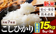 令和7年産 こしひかり 新米 15kg 《7-14日以内に出荷予定》令和7年産 熊本県産 ふるさと納税 新米 無洗米 ひの 米 こめ ふるさとのうぜい コシヒカリ コメ お米 おこめ---ubuyama_lcl_676_15kg---