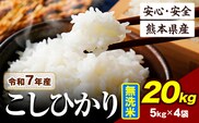 令和7年産 こしひかり  20kg 《7-14日以内に出荷予定》令和7年産 熊本県産 ふるさと納税  無洗米 ひの 米 こめ ふるさとのうぜい コシヒカリ コメ お米 おこめ---ubuyama_lcl_677_20kg---