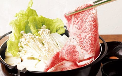 【12ヶ月定期便】 くまもと 黒毛和牛 リブロース すき焼き用 2kg(500g×4) 熊本県 国産 牛肉 すき焼き 肉