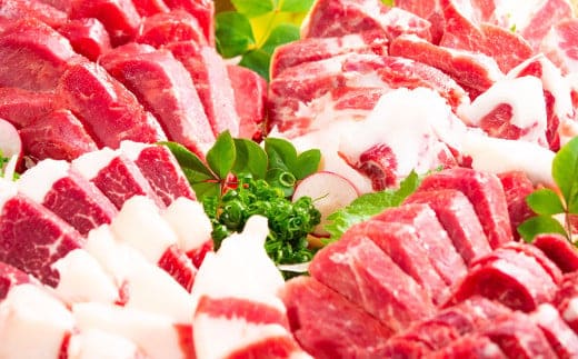 桜牧場 4種馬刺し食べ比べセット 上赤身・フタエゴ・馬ヒレ・馬ヒモ 計600g