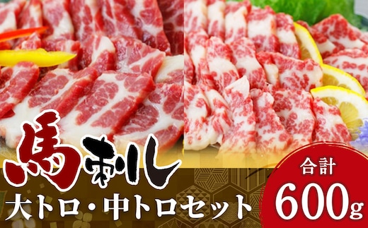 大トロ 中トロ 各300g 霜降り 馬刺し 計600g 馬肉
