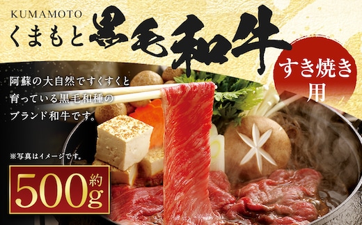 くまもと 黒毛和牛 すきやき用 約500g