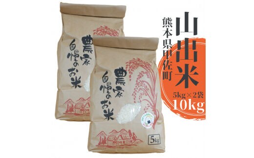 【新米先行受付】甲佐町産 山出米10kg（5kg×2袋） - 令和7年11月以降順次発送 新米 令和7年産 精米 お米 米 しっとり もちもち 甘み おにぎり ごはん 複数原料米 国産 九州産 熊本県 熊本県産 甲佐町【価格改定ZA】