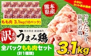 鶏肉 うまみ鶏 全パックもも肉セット(計1種類) 合計3.1kg《7-14日以内に出荷予定(土日祝除く)》カット済 鶏肉 もも 若鶏もも肉 冷凍 真空 小分け ---tn_fummm1_wx_r7_14500_3100g---