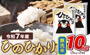 令和7年産  無洗米 ひのひかり 10kg 《7-14日以内に出荷予定(土日祝除く)》令和7年産 熊本県産 ふるさと納税 精米 ひの 米 こめ ふるさとのうぜい ヒノヒカリ コメ お米 おこめ---tn_hn7_wx_24500_10kg_m---