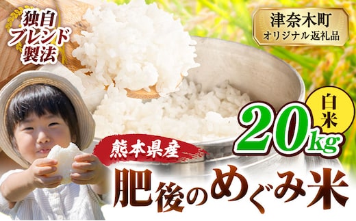 白米 熊本県産 ブレンド米 肥後のめぐみ米 20kg 熊本県産 ふるさと納税 精米 米 こめ ふるさとのうぜい コメ お米 おこめ《7-14日以内に出荷予定(土日祝除く)》---tn_hmg_wx_40500_20kg_h---