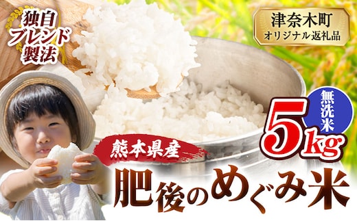 無洗米 熊本県産 ブレンド米 肥後のめぐみ米 5kg 熊本県産 ふるさと納税 精米 米 こめ ふるさとのうぜい コメ お米 おこめ《7-14日以内に出荷予定(土日祝除く)》---tn_hmg_wx_10500_5kg_m---