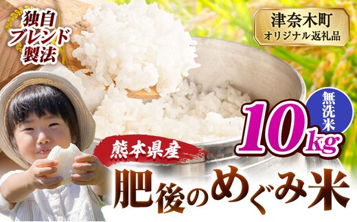 無洗米 熊本県産 ブレンド米 肥後のめぐみ米 10kg 熊本県産 ふるさと納税 精米 米 こめ ふるさとのうぜい コメ お米 おこめ《7-14日以内に出荷予定(土日祝除く)》---tn_hmg_wx_20500_10kg_m---
