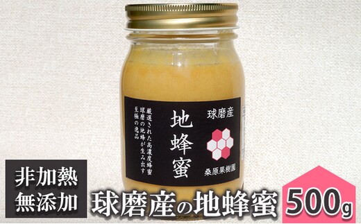 はちみつ 無添加 非加熱 希少 球磨産 地蜂蜜 500g×1本 加工食品 