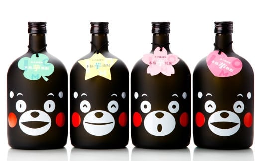 蔵八 25度 くまモン イラスト 付き (720ml×4本) 九州産 熊本県産 酒 お酒 アルコール 焼酎 本格焼酎 球磨焼酎 芋 米 米麹
