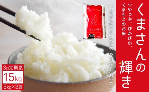 【定期便3回】くまさんの輝き 5kg×1袋 米 お米 コメ 精米 白米 ご飯 ごはん 5kg 熊本県 湯前町 定期便