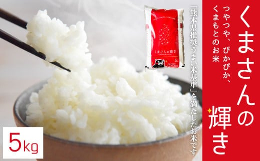 【令和7年産】くまさんの輝き5kg×1袋 米 お米 精米 白米 ごはん ご飯 【2026年10月下旬迄発送予定】