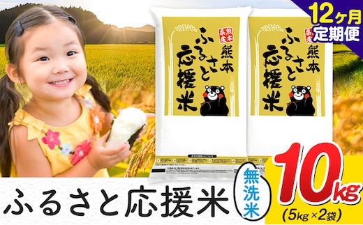 【定期】熊本ふるさと応援米 10kg(無洗米)(5kg×2袋)【12ヶ月】《お申込み翌月から出荷》 熊本県産 白米 精米 山江村 ブレンド米 国産 おうちご飯 むせんまい お米---ym_youenmimtei_10kg_258000_mo12---