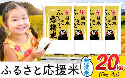 米 無洗米 家庭用 熊本 ふるさと応援 米 20kg《7-14日以内に出荷予定(土日祝除く)》熊本県産 白米 精米 山江村 ブレンド米 国産 洗わず コロナ おうちご飯 予約 返礼品 発送 配送 SDGs---ym_youenmim_wx_45500_20kg---