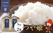 【寄附使途限定】九州米・食味コンクール最優秀賞受賞  令和6年産 大分県中津市産 やまくに誉 つや姫 5kg×2袋  お米 精米 白米 九州産 熨斗対応可 お米 おいしい米 高評価米 中津市米 大分県米 九州米