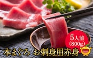 本マグロ まぐろお刺身用 赤身5人前(800g) | 鮪 海鮮丼 刺し身 大分県産 九州産 津久見市 国産