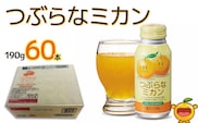 つぶらなミカン 190g×60本 | ジュース みかん オレンジ 蜜柑 大分県 九州 津久見市 国産